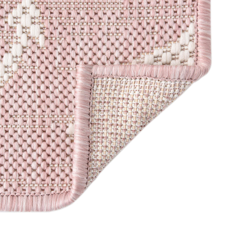 Seaside Haven Rugs Collection Area Rug - Sapphire (Pink) Square Pink lifestyle 7