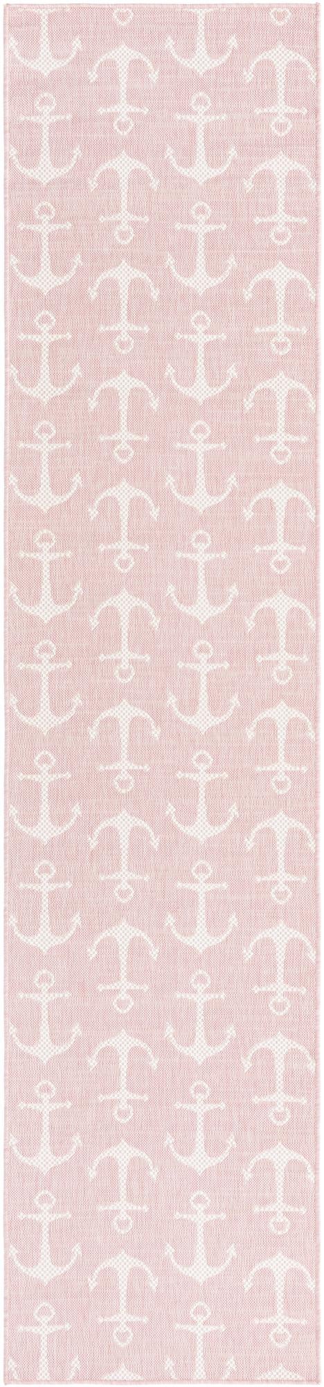 Seaside Haven Rugs Collection Area Rug - Sapphire (Pink) Runner Pink Main