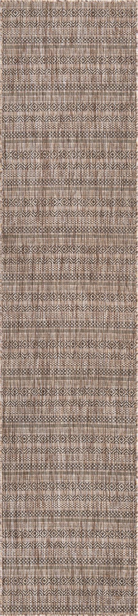 Patio Stripe Harmony Collection Area Rug - Boardwalk (Natural) Runner Natural Main