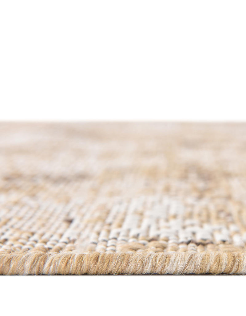 Patio Heritage Collection Area Rug - Augusta (Natural) Round Natural lifestyle 17