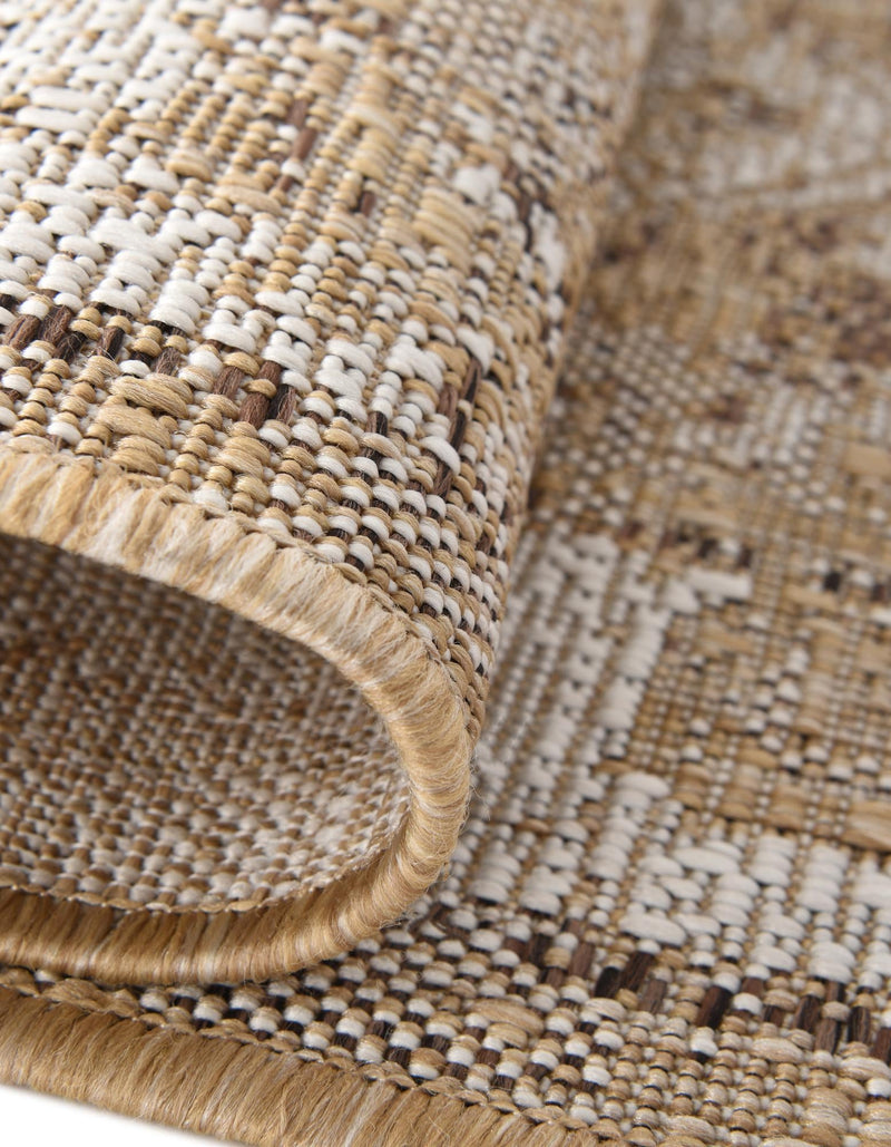 Patio Heritage Collection Area Rug - Augusta (Natural) Round Natural lifestyle 18