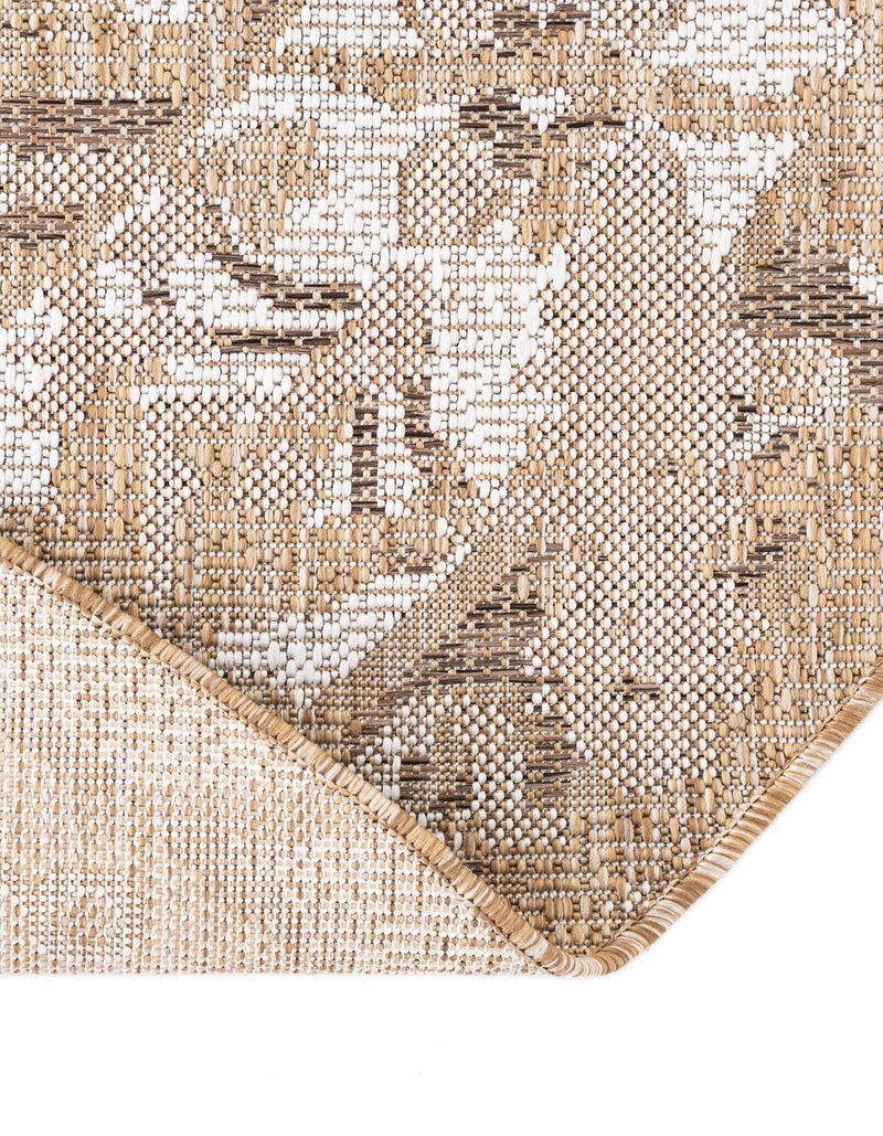 Patio Heritage Collection Area Rug - Augusta (Natural) Round Natural lifestyle 21