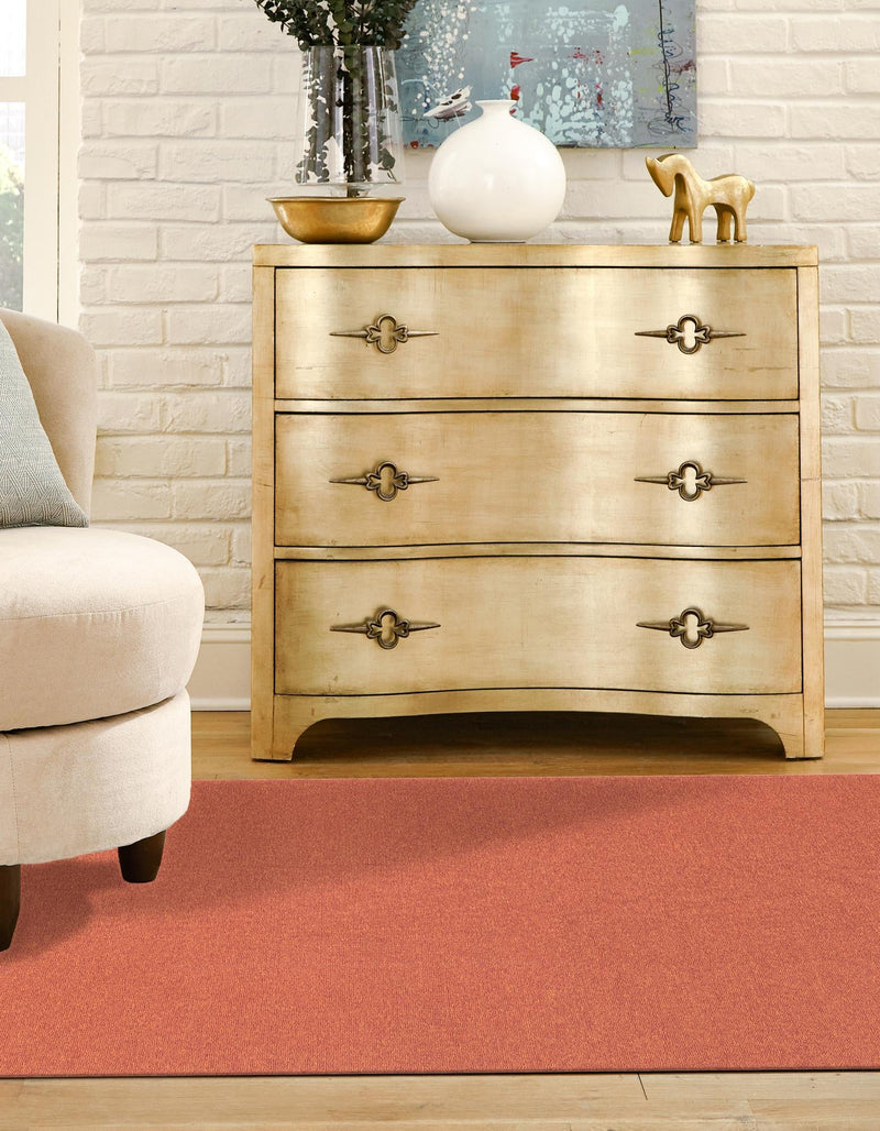 Everyday Elegance Collection Area Rug - Serenity (Terracotta) Square Terracotta lifestyle 20