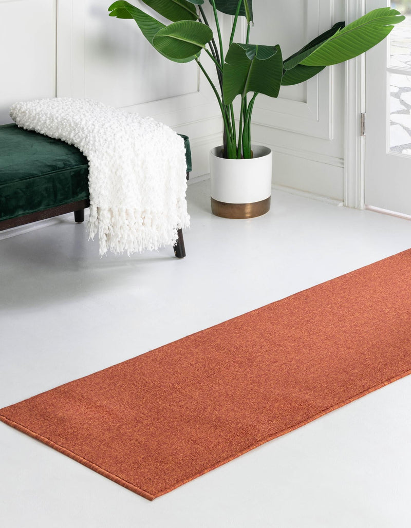 Everyday Elegance Collection Area Rug - Serenity (Terracotta) Runner Terracotta lifestyle 21