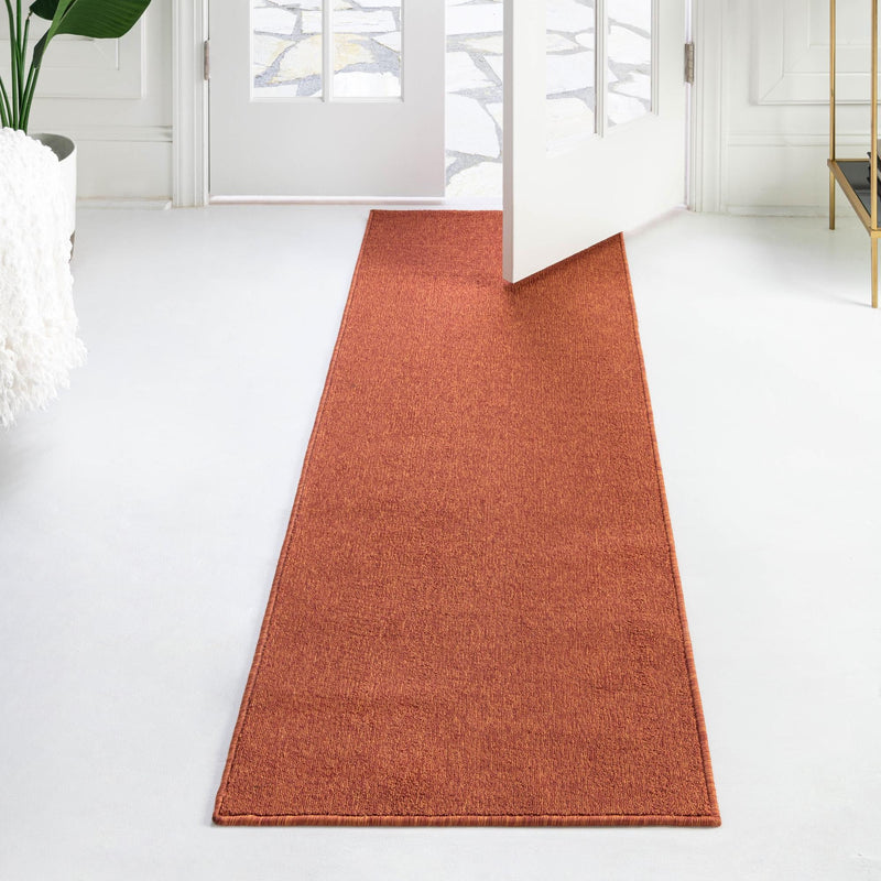 Everyday Elegance Collection Area Rug - Serenity (Terracotta) Runner Terracotta lifestyle 43