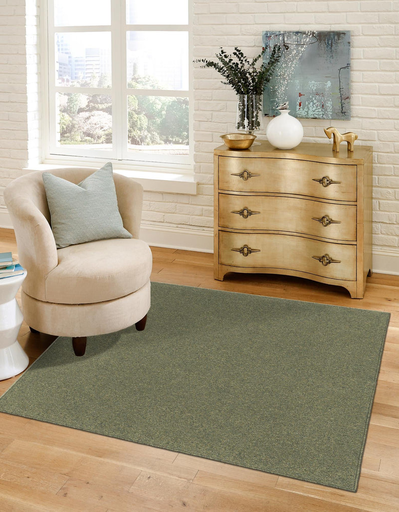 Everyday Elegance Collection Area Rug - Serenity (Pickle Green) Square Pickle Green lifestyle 18