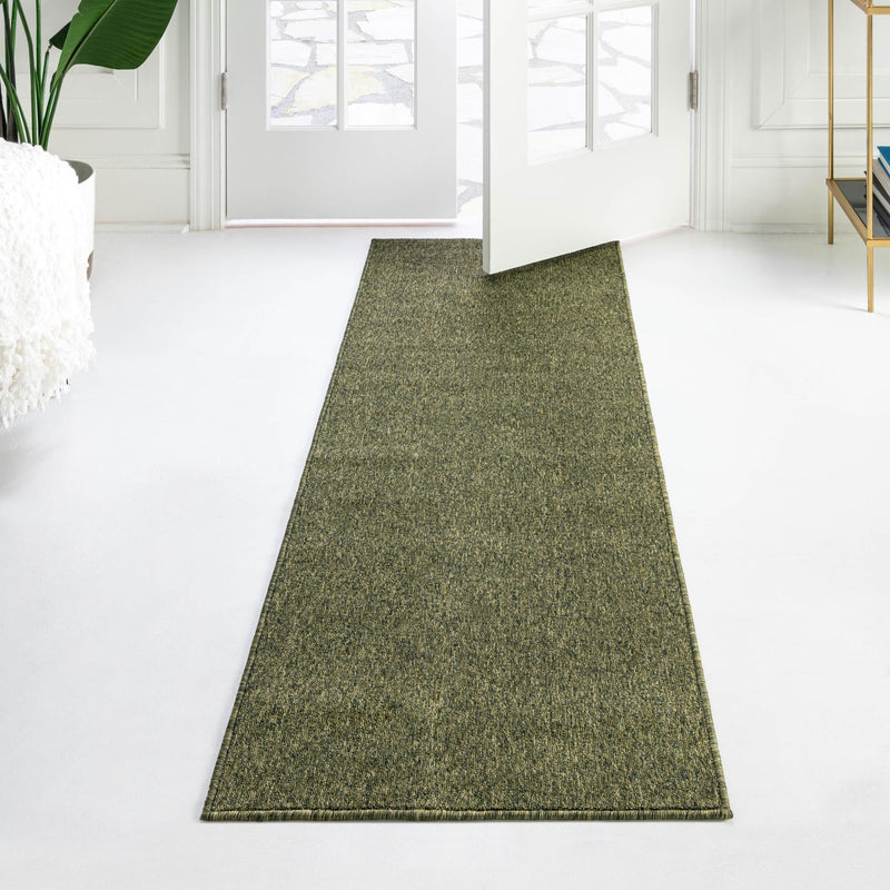 Everyday Elegance Collection Area Rug - Serenity (Pickle Green) Runner Pickle Green lifestyle 43