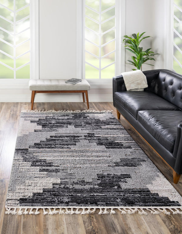 Navajo Sands Collection Area Rug - Chaco Rectangle Fossil Gray lifestyle 6