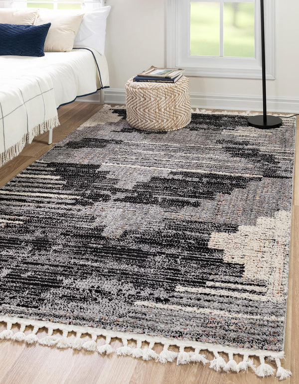 Navajo Sands Collection Area Rug - Chaco Rectangle Fossil Gray lifestyle 10