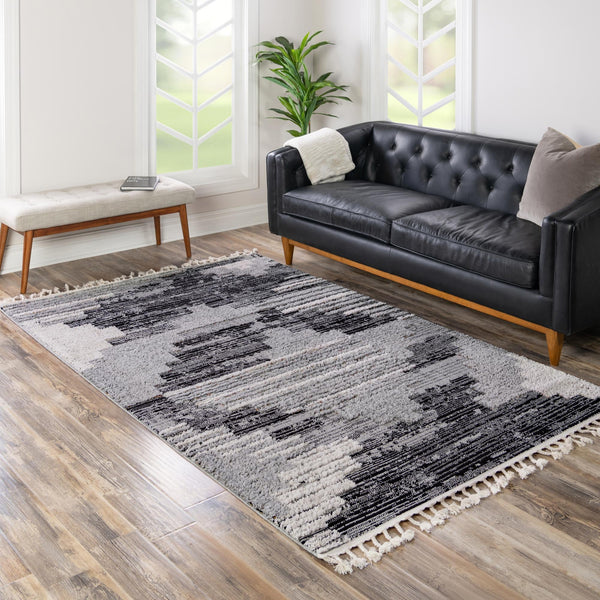 Navajo Sands Collection Area Rug - Chaco Rectangle Fossil Gray lifestyle 48