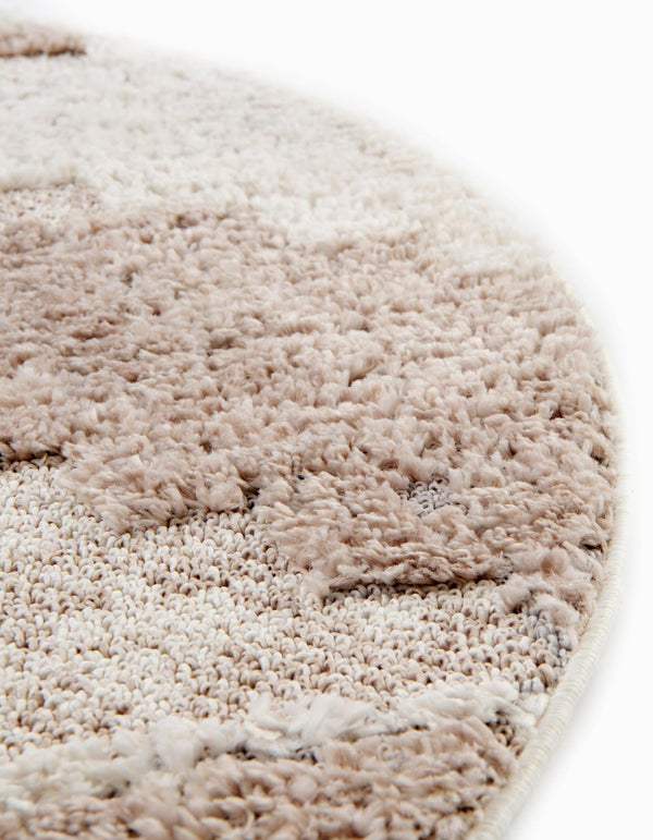 Navajo Sands Collection Area Rug - Chaco Round Sand lifestyle 67