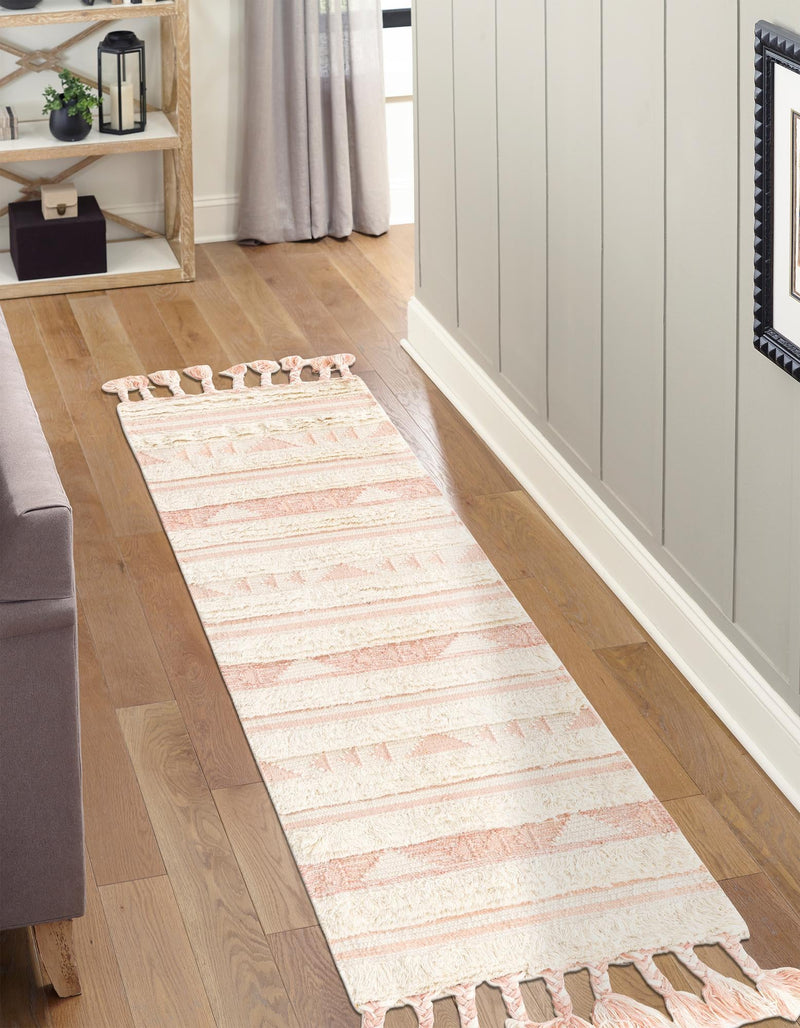Sonoran Collection Area Rug - Montezuma Runner Baby Pink lifestyle 125