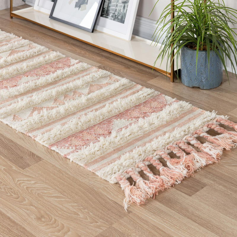 Sonoran Collection Area Rug - Montezuma Runner Baby Pink lifestyle 139