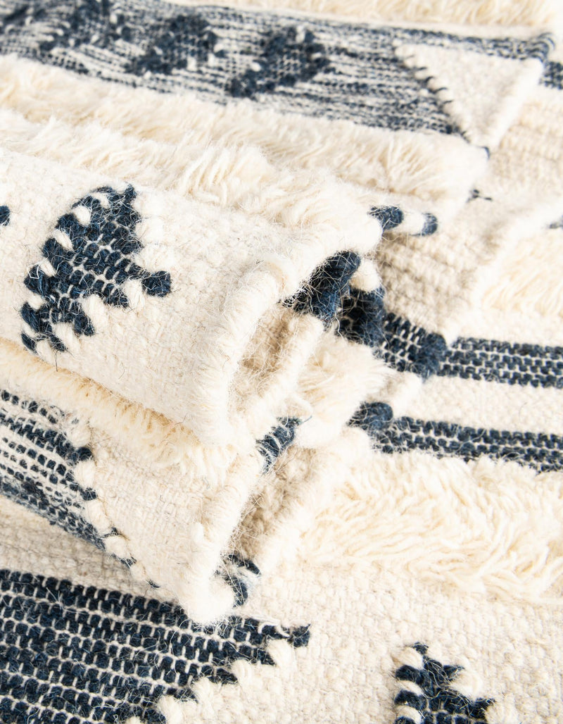 Sonoran Collection Area Rug - Montezuma Rectangle Navy Blue lifestyle 94