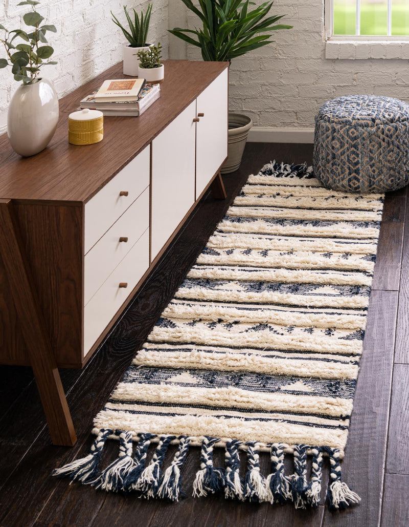 Sonoran Collection Area Rug - Montezuma Runner Navy Blue lifestyle 104