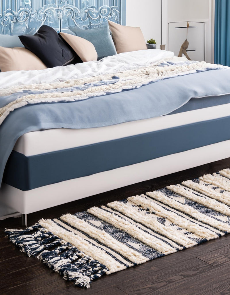 Sonoran Collection Area Rug - Montezuma Runner Navy Blue lifestyle 117