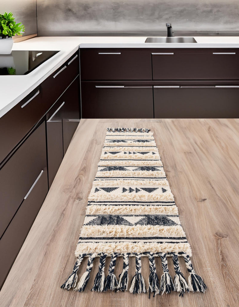 Sonoran Collection Area Rug - Montezuma Runner Navy Blue lifestyle 126