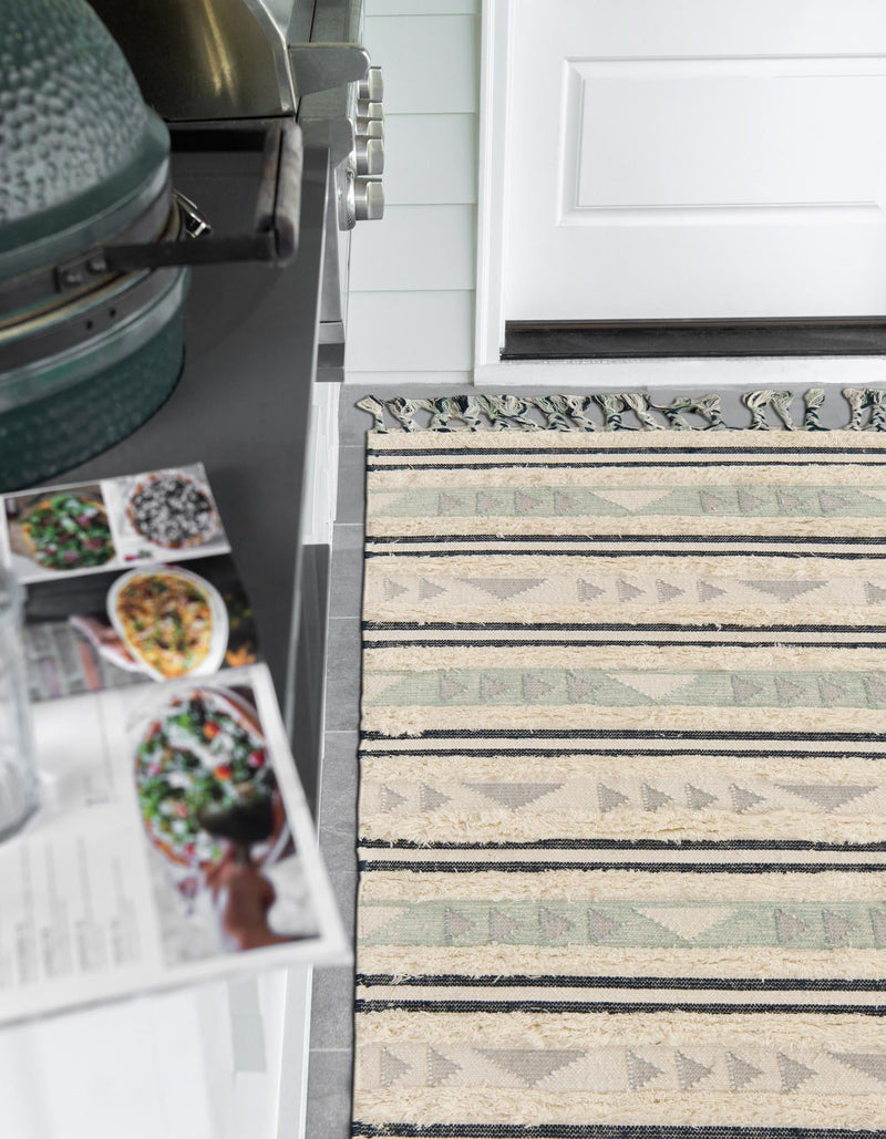 Sonoran Collection Area Rug - Montezuma Rectangle Aquamarine lifestyle 24