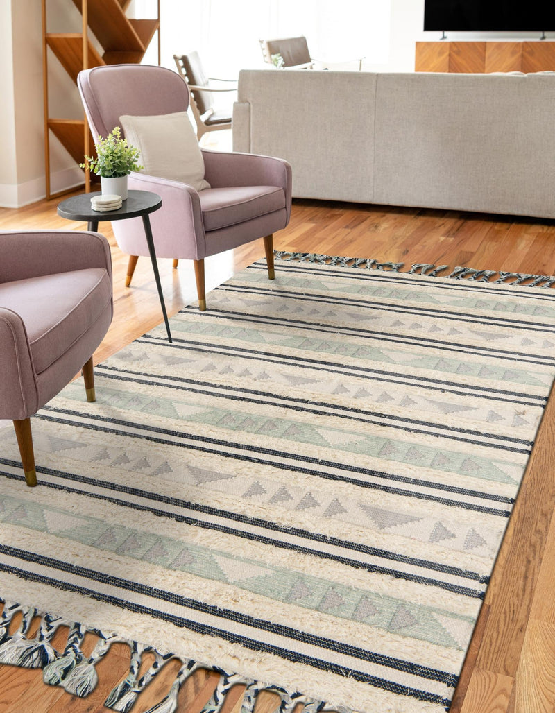 Sonoran Collection Area Rug - Montezuma Rectangle Aquamarine lifestyle 34