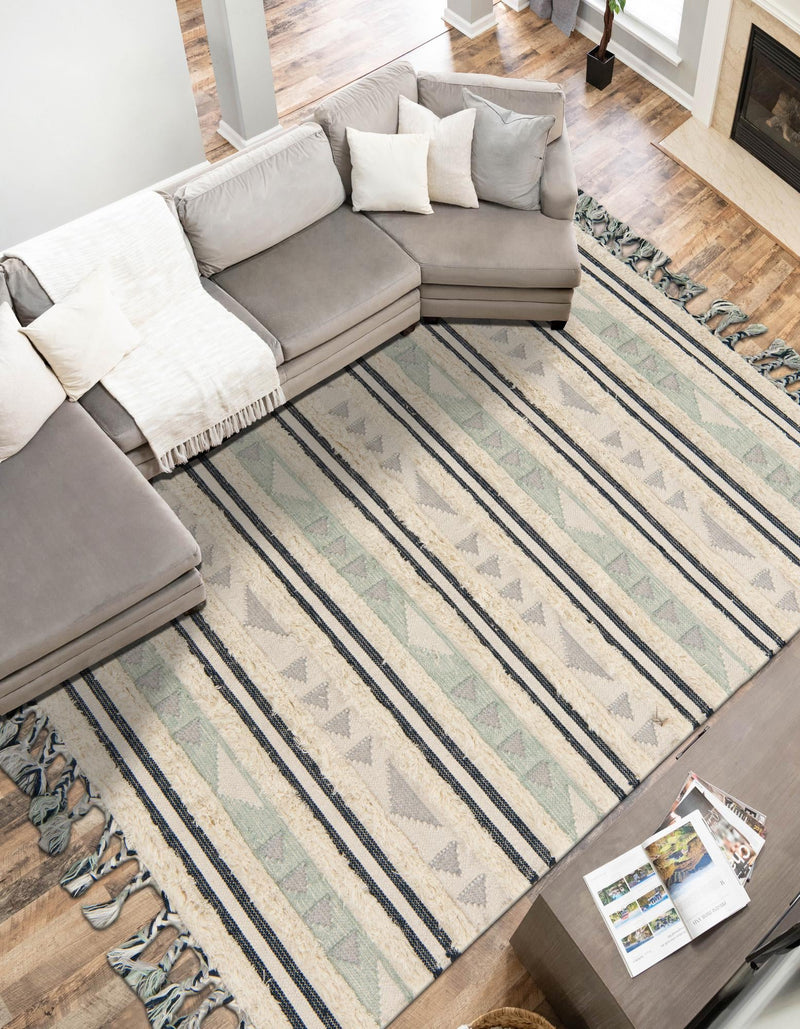 Sonoran Collection Area Rug - Montezuma Rectangle Aquamarine lifestyle 39