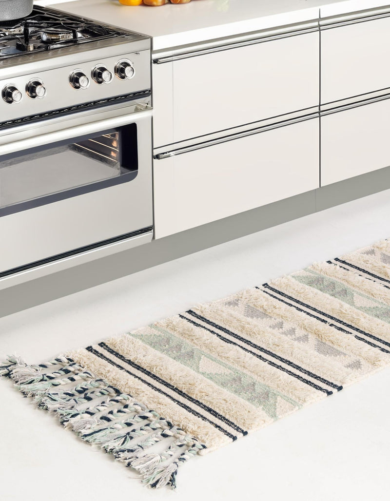 Sonoran Collection Area Rug - Montezuma Runner Aquamarine lifestyle 136