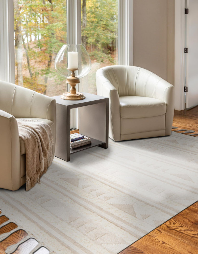 Sonoran Collection Area Rug - Montezuma Rectangle Ivory lifestyle 20