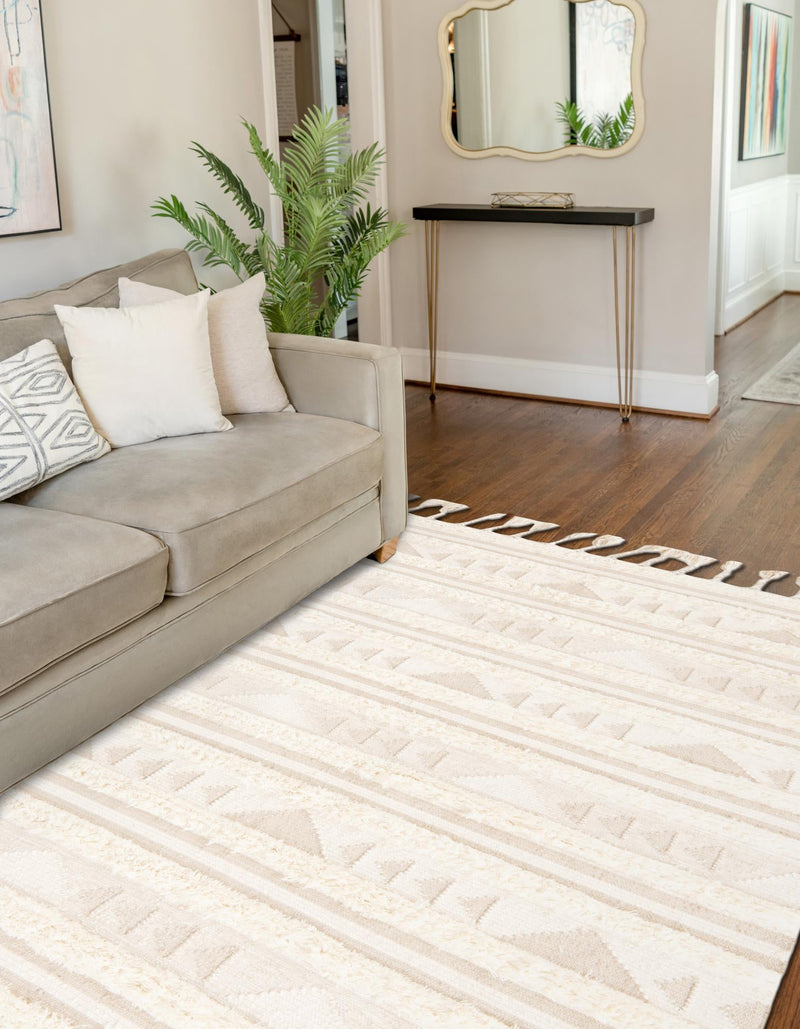Sonoran Collection Area Rug - Montezuma Rectangle Ivory lifestyle 45