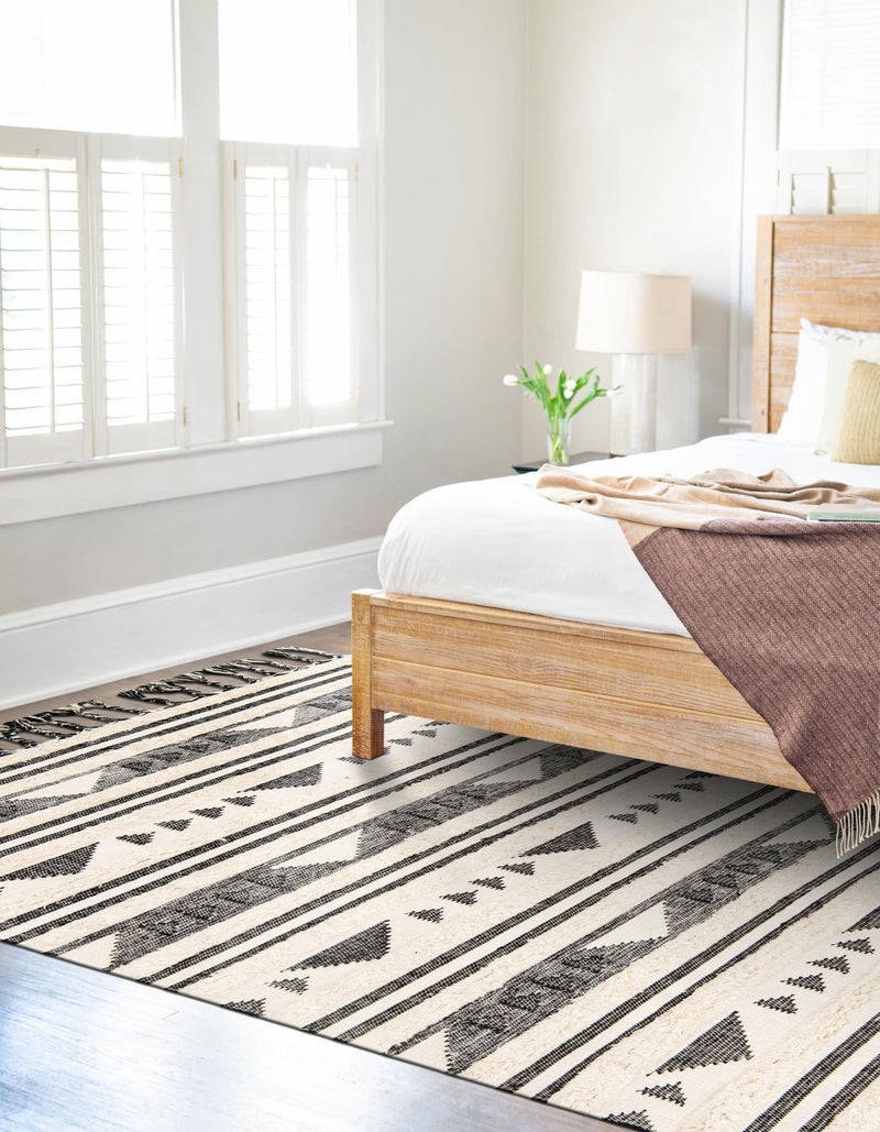 Sonoran Collection Area Rug - Montezuma Rectangle Charcoal lifestyle 11