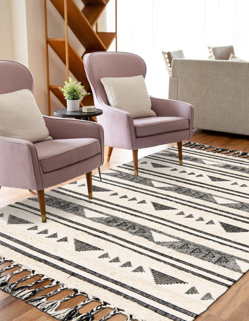 Sonoran Collection Area Rug - Montezuma Rectangle Charcoal lifestyle 21