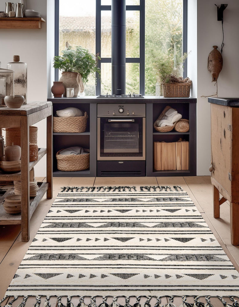 Sonoran Collection Area Rug - Montezuma Rectangle Charcoal lifestyle 41