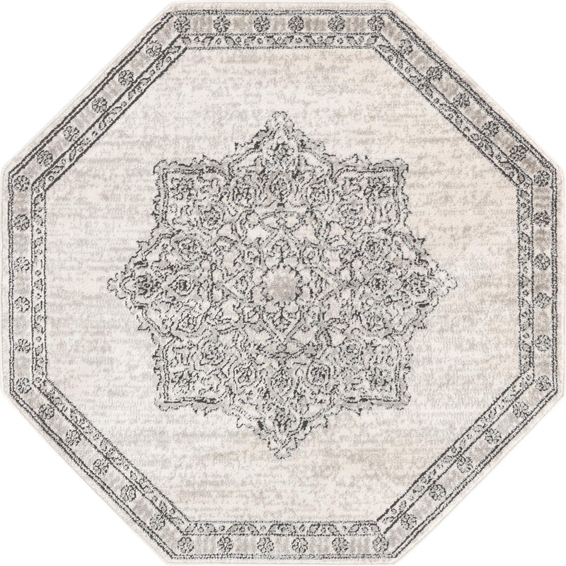 Mykonos Manor Collection Area Rug - Tinos (Ivory) Octagon Ivory lifestyle 19