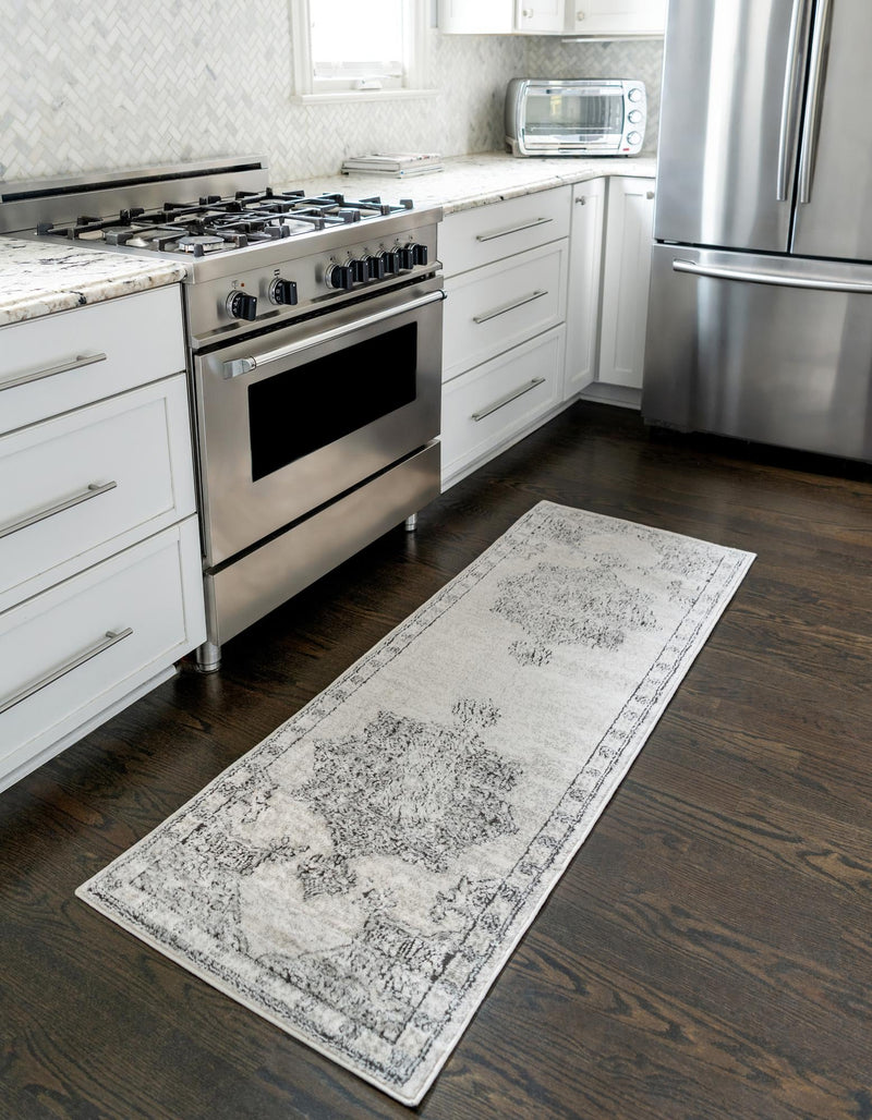 Mykonos Manor Collection Area Rug - Tinos (Ivory) Runner Ivory lifestyle 23