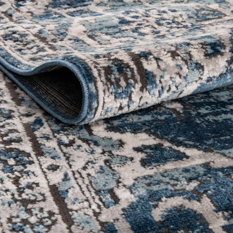 Mykonos Manor Collection Area Rug - Tinos (Blue) Rectangle Blue lifestyle 5