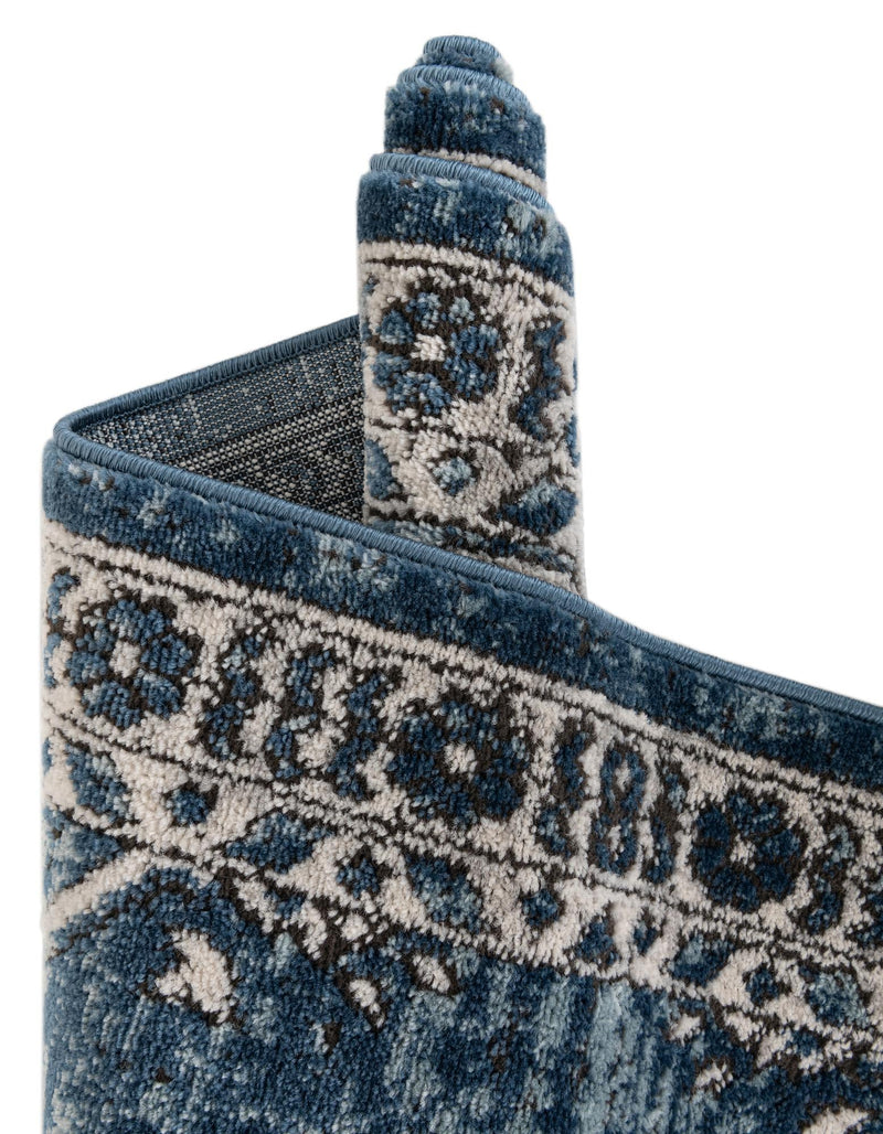 Mykonos Manor Collection Area Rug - Tinos (Blue) Rectangle Blue lifestyle 10