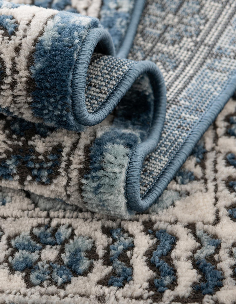 Mykonos Manor Collection Area Rug - Tinos (Blue) Rectangle Blue lifestyle 12