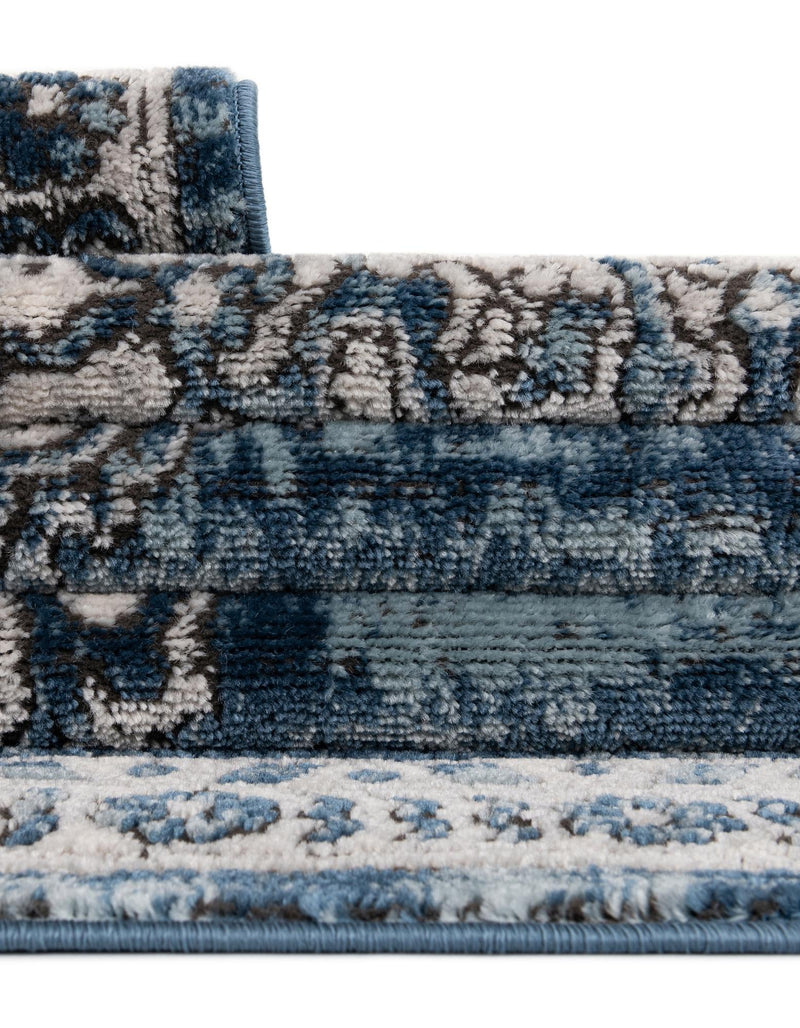 Mykonos Manor Collection Area Rug - Tinos (Blue) Rectangle Blue lifestyle 13