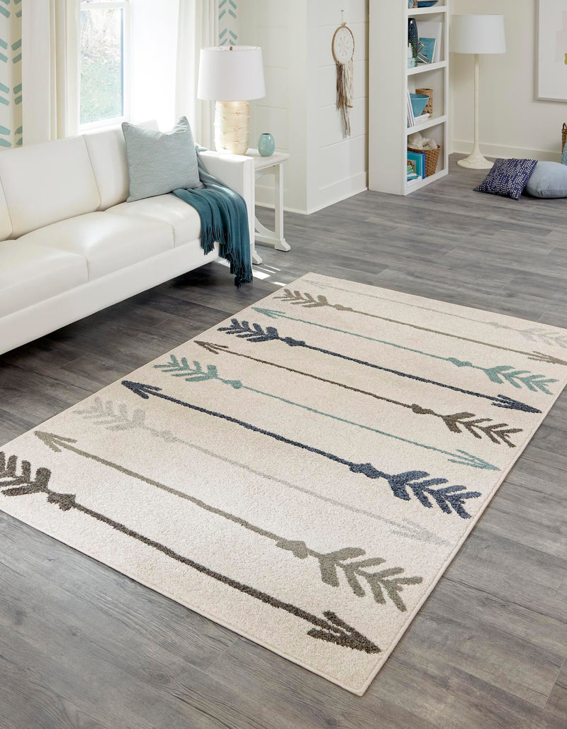Autumn Meadow Collection Area Rug - Junipervale Rectangle Ivory lifestyle 5