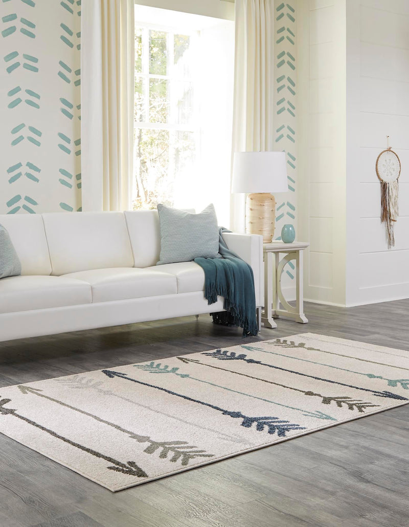 Autumn Meadow Collection Area Rug - Junipervale Rectangle Ivory lifestyle 8