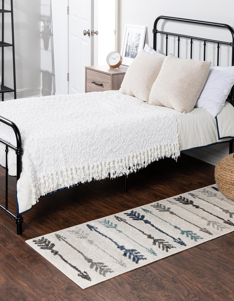 Autumn Meadow Collection Area Rug - Junipervale Runner Ivory lifestyle 53