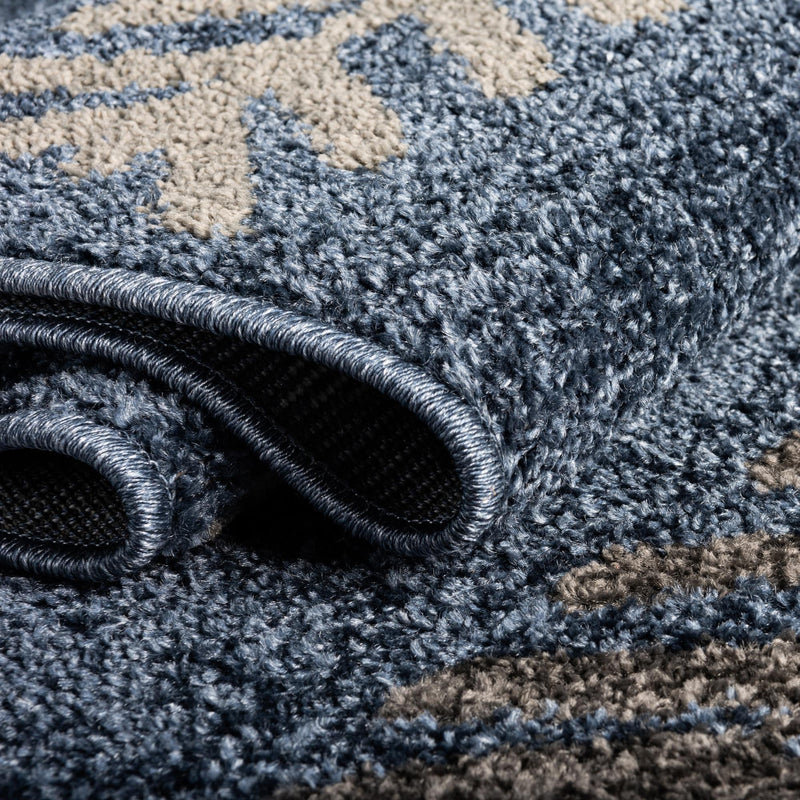 Autumn Meadow Collection Area Rug - Junipervale Rectangle Navy Blue lifestyle 20