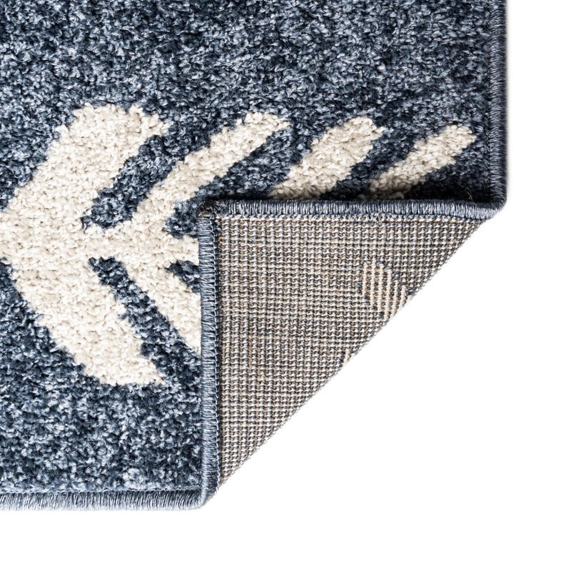 Autumn Meadow Collection Area Rug - Junipervale Rectangle Navy Blue lifestyle 26