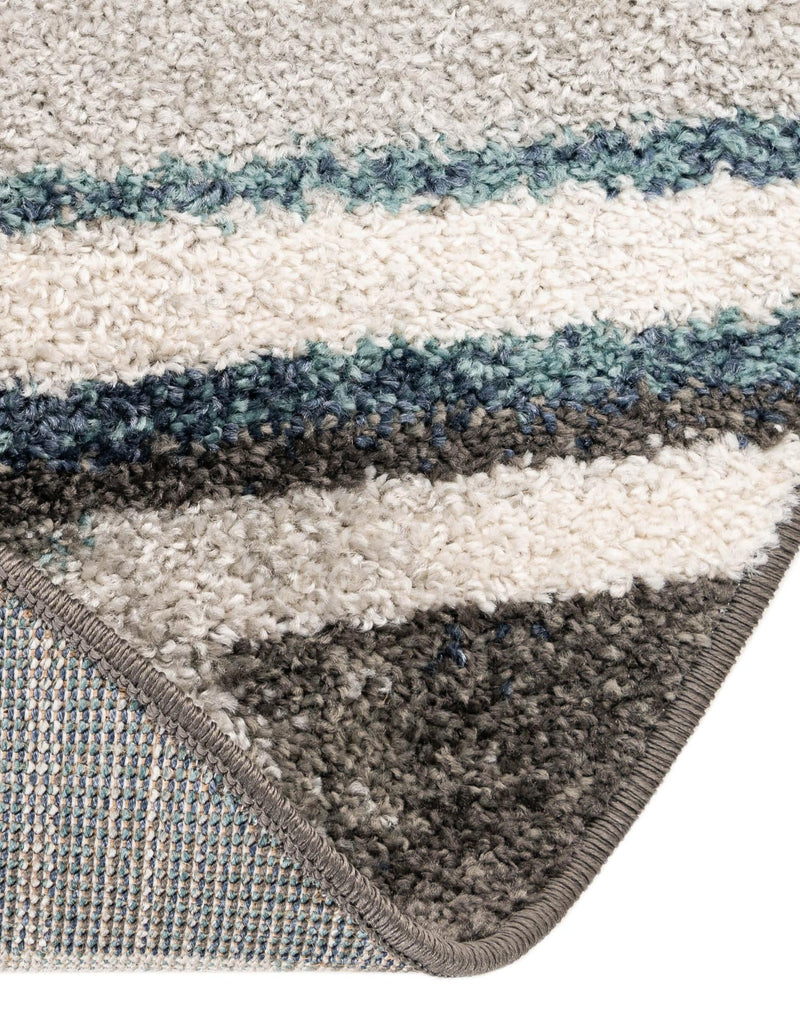 Autumn Meadow Collection Area Rug - Duskridge Round Blue Gray lifestyle 61