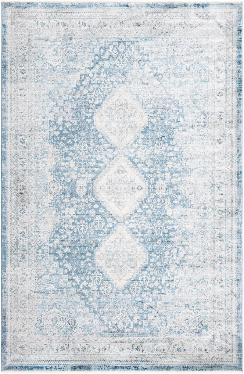 Coastal Haven Collection Area Rug - Harborview Rectangle Navy Blue lifestyle 2