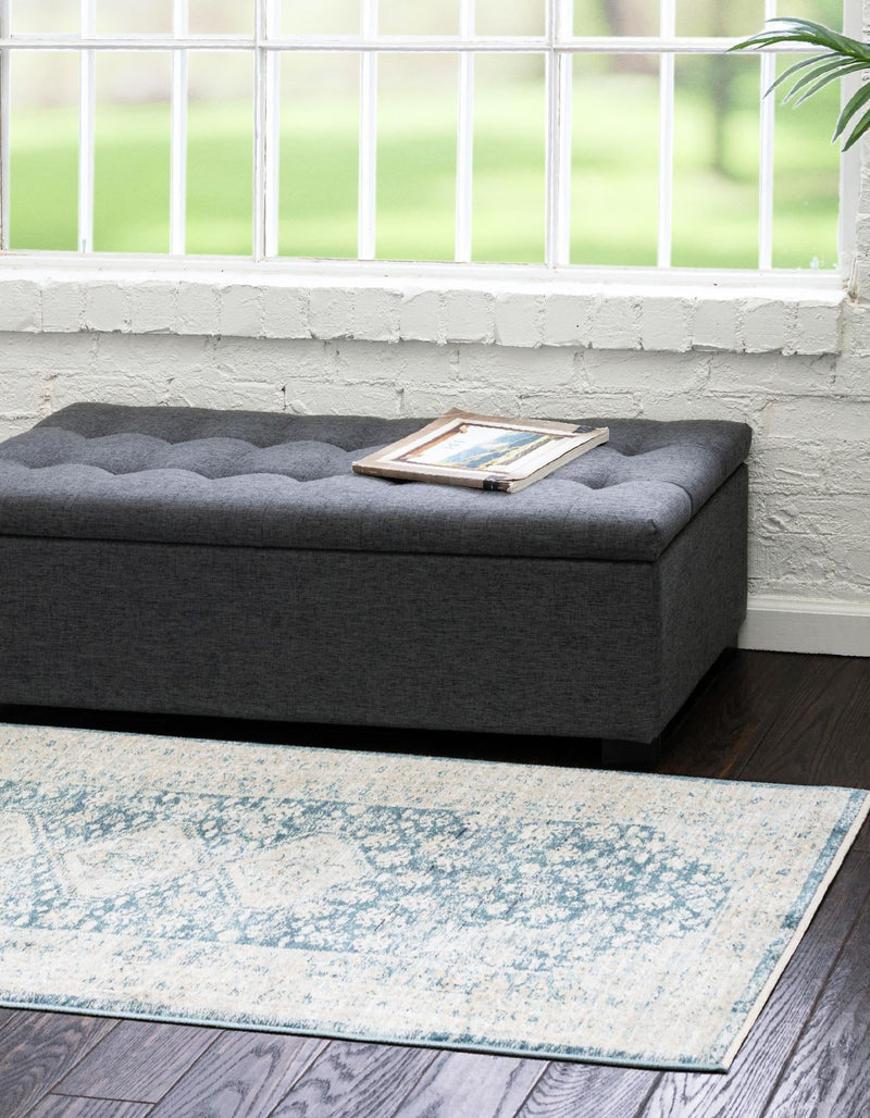 Coastal Haven Collection Area Rug - Harborview Runner Navy Blue lifestyle 83