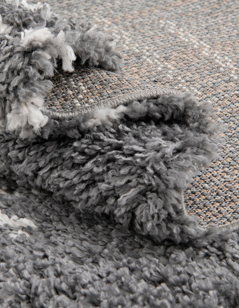 Tranquil Tides Shag Collection Area Rug - Azure Rectangle Gray lifestyle 28