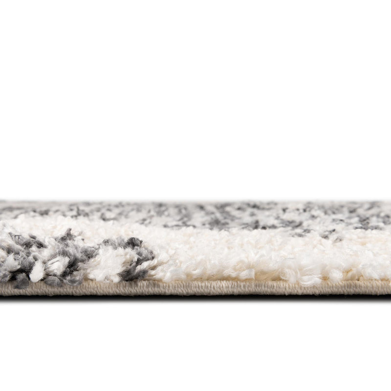 Tranquil Tides Shag Collection Area Rug - Azure Square White lifestyle 58