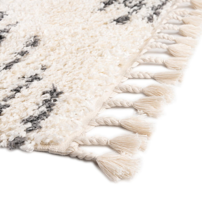 Tranquil Tides Shag Collection Area Rug - Azure Square White lifestyle 72