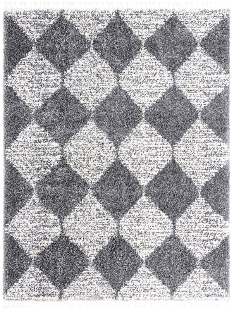 Tranquil Tides Shag Collection Area Rug - Pebble Rectangle Gray lifestyle 2