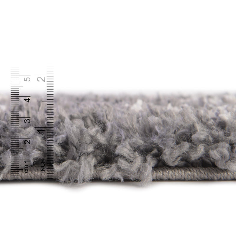 Tranquil Tides Shag Collection Area Rug - Pebble Rectangle Gray lifestyle 12