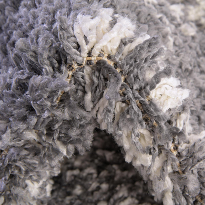 Tranquil Tides Shag Collection Area Rug - Pebble Rectangle Gray lifestyle 21